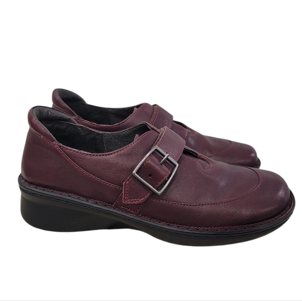 Naot Tane Leather Shoes Slip On Buckle Detail Comfort Loafer Women’s 7.5-8 - Picture 2 of 16